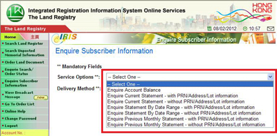 New Options for Enquiry of Subscriber Information