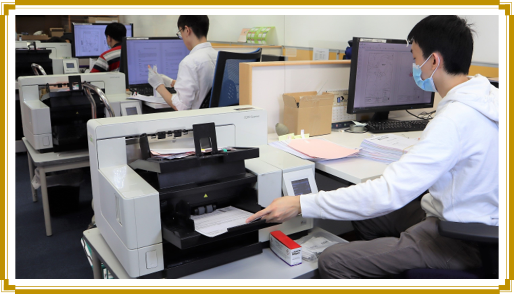 Scanning of land documents at Central Imaging Centre